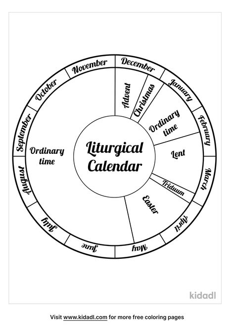 Catholic Liturgical Calendar, Church Calendar, Liturgical Calendar, Godly Play, Calendar March, Faith Formation, Religious Education, Kids Calendar, Summer Activities For Kids