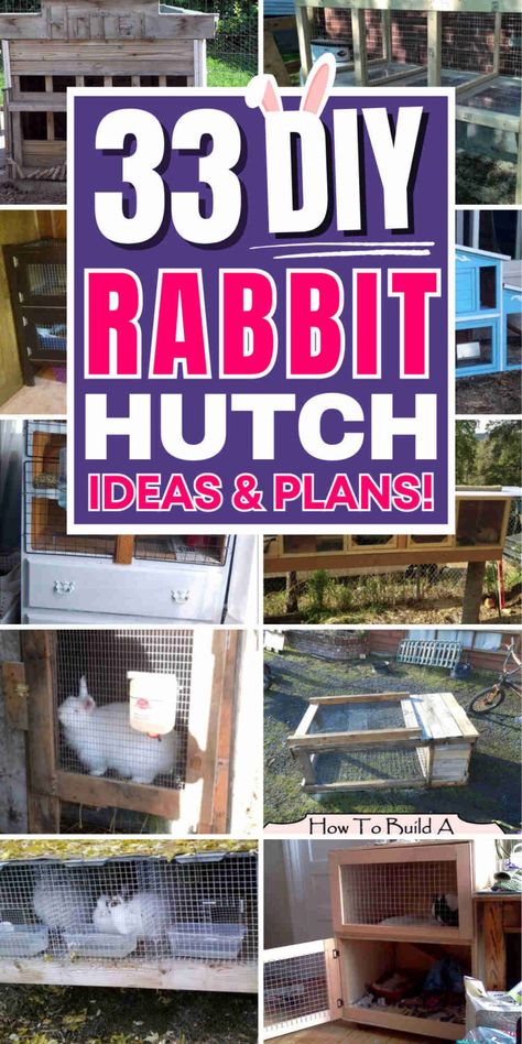 33 Ingenious DIY Rabbit Hutch Designs Bunny Play Pen, Rabbit Hutch Ideas, Diy Bunny Hutch, Indoor Bunny House, Diy Hutch, Rabbit Hutch Plans, Indoor Rabbit Cage, Backyard Improvements, Diy Rabbit Hutch