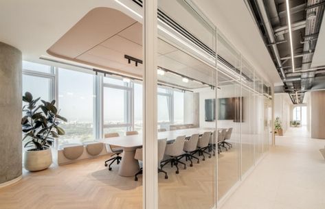 Ambrosia Supherb Offices – Bnei Brak Open Office Ceiling, Office Area Design, Meeting Room Design Office, Meeting Room Design, Office Ceiling, Office Meeting Room, Office Space Design, Dream Office, Luxury Office