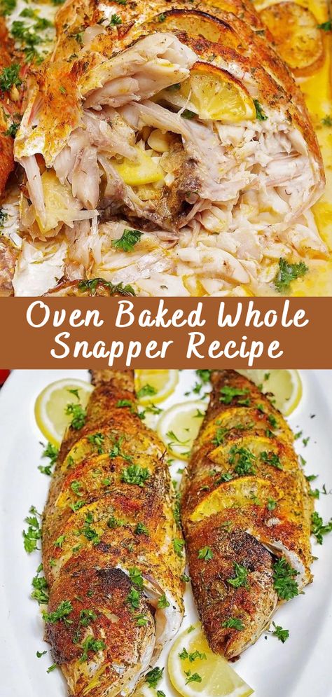 Oven Baked Whole Snapper Recipe - Cheff Recipes Red Snapper Oven Recipes, Stuffed Whole Fish Recipes, Red Snapper Whole Fish Recipes, Baked Snapper Recipes Whole, Bake Whole Fish Recipes Oven, Bake Red Snapper Fish Recipes, Baked Whole Fish Recipes Oven, Whole Baked Fish, Whole Baked Fish Recipes Oven