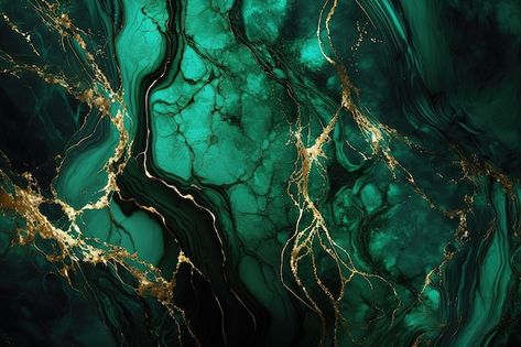 Dark green and gold marble background lu... | Premium Photo #Freepik #photo #elegant-design #green-luxury #green-gold #luxury-texture Gold Green Wallpaper, Gold Marble Background, Green And Gold Marble, Gold And Dark Green, Dark Green Marble, Emerald Green And Gold, Green Luxury, Gold Color Palettes, Green Inspiration