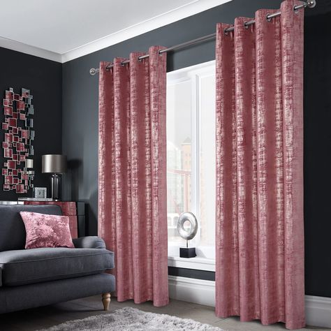 PRICES MAY VARY. Nice Design: These soft and sumptuous velvet curtains will reflect light to give a glimmering effect. The pattern will be more exquisite in the sunlight. GOOD PERFORMANCE: The innovative triple-weave construction can block most sunlight and UV rays, you can enjoy your free time with no glare for watching TV. PACKAGE INCLUDE: Two panels per package, each panel measuring 52 W by 84 L, total size is 104 W x 84 L inch. HIGH QUALITY: High-quality fabric, flat and smooth, feels extrem Luxury Bedroom Curtains, Plaid Curtains, Silver Foil Printing, Rose Gold Print, Rose Soft, Floral Room, Thermal Energy, Curtains For Bedroom, Bedroom Curtains