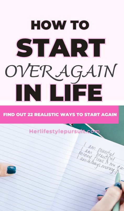 How to Rest and Start over again in Life: 22 Easy Steps Starting Life Over At 45, How To Live Your Best Life, New Life Beginning, 2024 Habits, Procrastination Motivation, Create A New Life, Motivational Podcasts, Starting Fresh, Changing Your Life