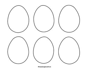 Freebie Easter Eggs Printable, Easter Egg Printable, Printable Outline, Outline Template, Spring Art, Template Printable, Easter Eggs, Crafts For Kids, Coloring Pages