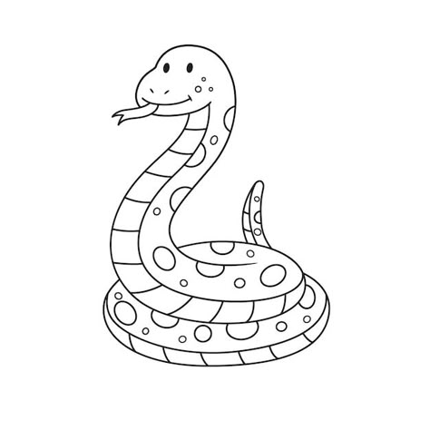 Free vector hand drawn snake outline | Free Vector #Freepik #freevector #animal-outline #line-art #outline #animal-drawing Snake Clipart Black And White, Snake Simple Drawing, Animal Outline Drawing, Snake Drawing Simple, Snake Drawing Sketches, Animal Collage Art, Snake Line Art, Snake Draw, Snake Picture