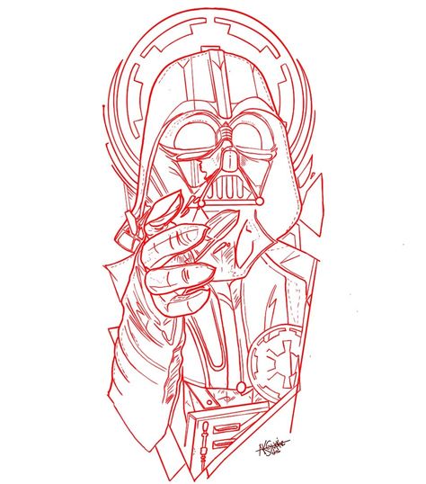 Darth Vader Tattoo Stencil, Grogu Tattoo Design, Star Wars Art Tattoo, Lego Stormtrooper Tattoo, Anakin Skywalker Tattoo Design, Star Wars Tattoo Stencil, Star Wars Leg Tattoo, Darth Vader Tattoo Ideas, Darth Vader Outline