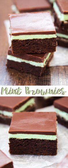 Mint Brownies Recipe, Mint Frosting, Mint Desserts, Crunchy Chocolate, Mint Brownies, Slow Cooker Desserts, Brownie Recipe, Chocolate Topping, Homemade Chocolate