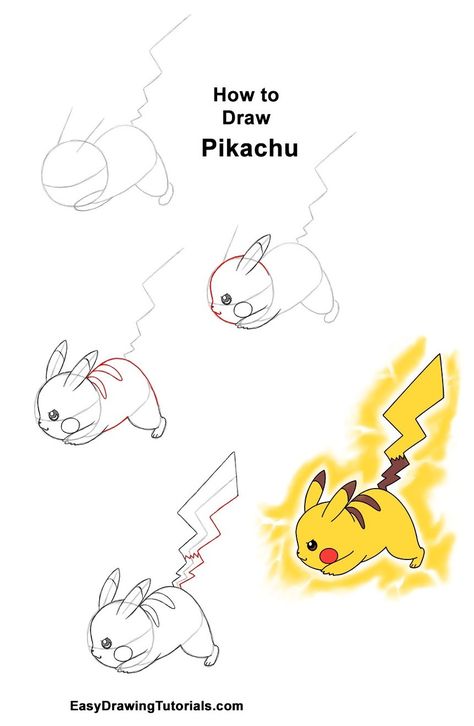 How to draw Pikachu attack pose #pikachu #pokemonart #pokemondrawing #howtodraw Attacking Pose Drawing, How To Draw Pikachu Step By Step, How To Draw Pikachu, Pokemon Drawings Easy, Things To Draw Doodles, Easy Pokemon Drawings, Draw Pikachu, Draw Pose, How To Draw Pokemon