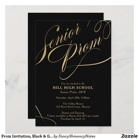 Prom Invites, Formal Invitations, Prom Planning, Prom Gold, 50th Anniversary Invitations, Prom Themes, Prom Decor, Prom Theme, Senior Gifts