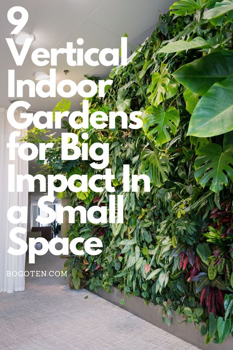 wall of plants Vertical Garden Indoor Living Rooms, Outside Wall Planter Ideas, Living Wall Ideas Indoor, Basement Garden Indoor, Wall Garden Ideas Indoor, Indoor Vertical Garden Wall, Indoor Living Wall, Green Wall Garden, Indoor Garden Apartment