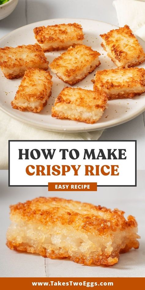 Rice Side Dish Recipes, Rice Cake Recipes, Rice Side Dishes, Crispy Rice, Japanese Recipes, Sushi Recipes, Think Food, Rice Crispy, Couscous