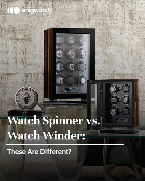 Wondering whether to choose a watch spinner or a watch winder? Dive into our friendly guide to find out which is best for keeping your automatic watches in top shape! From stylish displays to practical features, we've got all the details you need. Watch Winders, Watch Winder, Think Again, Automatic Watch, Display Case, How To Find Out