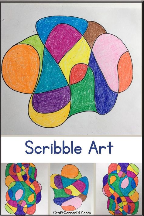 Scribble art craft for kids made with paper and crayons. Art Activities For All Ages, Creative Art Kindergarten, Art Activities School Age, Afterschool Crafts Elementary, Easy Art For Elementary Students, Elementary Class Art Projects, Pattern Art For Kids Kindergarten, Art Activities For Kids 8-10, School Aged Crafts