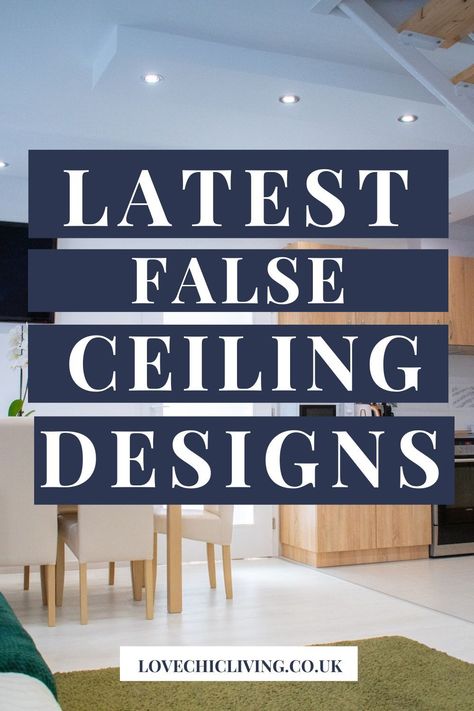 If you're looking for the latest false ceiling design ideas for your modern living room, you've come to the right place. False ceilings have become a popular feature in modern home design, as they can add depth, texture and even color to a room's aesthetic. Whether you're a fan of all-white minimalist designs or ornate statement pieces, we've gathered plenty of creative ideas to help you find the perfect false ceiling for your home. See the blog post for more inspiration! False Ceiling Living Room Aesthetic, Trending False Ceiling Design For Living Room, Stylish False Ceiling Design, Modern Contemporary Ceiling Design, False Ceiling Living Room Minimalist, Modern Living Room False Ceiling Design, Modern Ceiling Ideas Living Room, Modern Interior Ceiling Design, Minimalist Ceiling Design Living Rooms