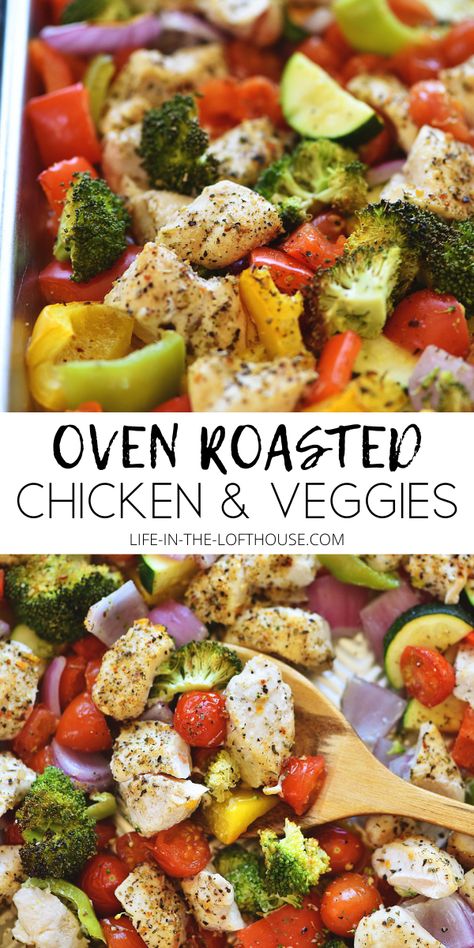 Chicken And Vegetable Sheet Pan Recipes, Sheet Pan Chicken And Vegetables Recipes, Roasted Chicken And Veggies Sheet Pan, One Pan Roasted Chicken Dinner, Chicken With Vegetables Recipes In Oven, Sheet Pan Chicken Seasoning, Chicken Oven Recipes With Veggies, Easy Sheet Pan Chicken And Veggies, Chicken Vegetable Bake Recipes