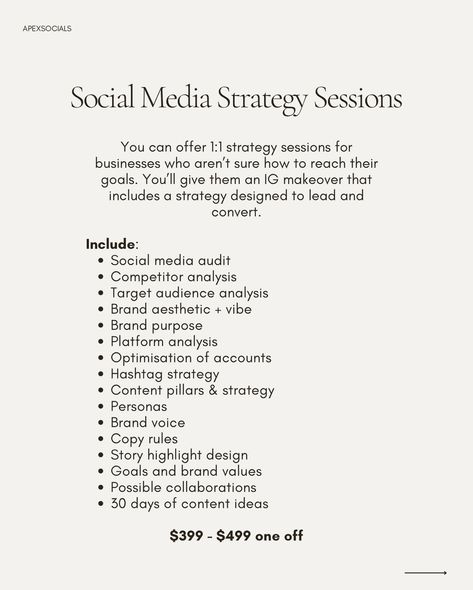 Part 1 of what you can offer as a social media manager👇🏼 Not all businesses need social media management - sometimes they just need direction and a thought out plan 😍 And that’s where you come in! Instead of letting them slip through your fingers because you’re not sure what else you can offer 👏🏼 ✨ Design packages Perfect for businesses who still have time to be online and post content but are unsure of what they should post and why. They don’t have a clear understanding of their strategy... Social Media Manager Price List, Social Media Manager Services, Social Media Management Agency, Social Media Manager Content Ideas, Social Media Management Aesthetic, Social Media Packages Pricing, Social Media Management Packages, Social Media Manager Post, Social Media Manager Contract