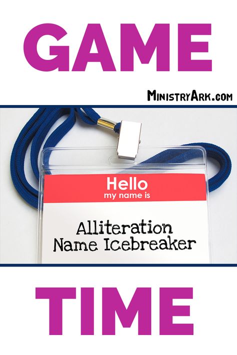 Childrens Ministry Games, The Names Of God, Ice Breaker Games, Ice Breaker, Names Of God, Ice Breakers, Simple Game, Hello My Name Is, Team Building