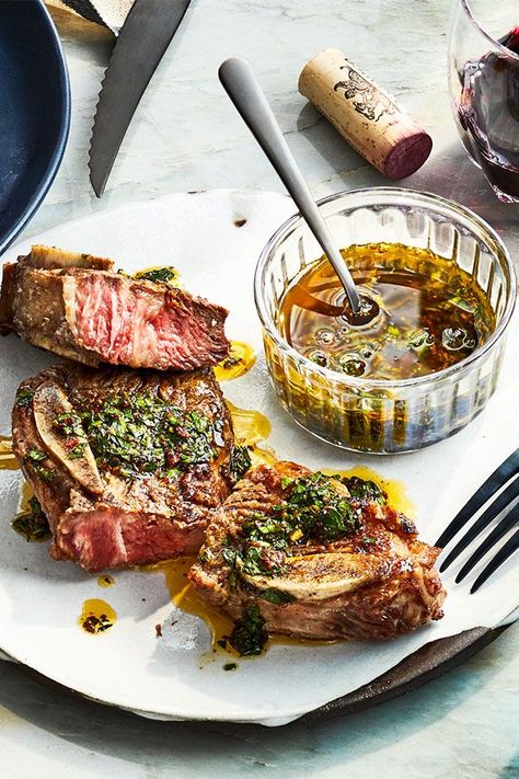 This quick and easy 10-minute balsamic chimichurri recipe incorporates parsley, oregano, red pepper, balsamic vinegar, paprika, garlic and olive oil to create the ultimate quick and easy condiment for any grilled meat.#balsamic #chimichurri #chimichurrirecipes #marinaderecipes Grilled Sirloin Steak, Cleanfoodcrush Recipes, Grilled Sirloin, Summer Dinner Recipes Grill, Fries Recipes, Sirloin Steak Recipes, Lemon Caper Sauce, Grilled Steak Recipes, Sirloin Steak