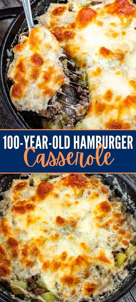 100 Year Old Hamburger Casserole, Hamburger Patty Casserole, Old Fashioned Hamburger Casserole, Mexican Hamburger Casserole Recipes, Easy Hamburger Casserole Recipes, Hamburger Casserole Recipes, Best Hamburger Casserole Recipes, Hamburger Casseroles, Hamburger Potato Casserole