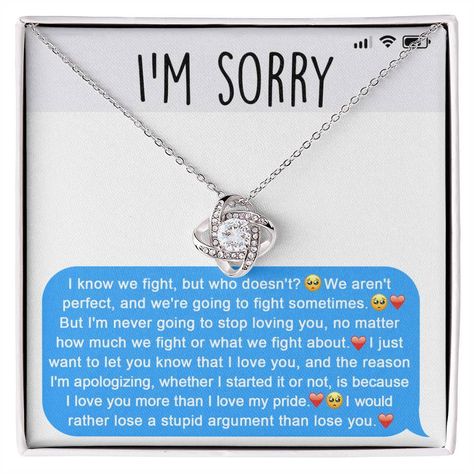 🎁🌹 Give the gift of love and forgiveness with our stunning Love Knot Pendant Necklace 🤍 Don't let a silly argument come between you and your special someone 💕 Show them how much they mean to you with this beautiful symbol of everlasting love 💍 #GiftForHer #SorryGift #LoveKnotNecklace #Forgiveness #RelationshipGoals #WifeGift #GirlfriendGift #FathersDay #GiftsForFathers #JewelryLovers Shop Now https://bit.ly/3SKGfhb Single Mom Gifts, Apology Gifts, Godson Gifts, Bonus Dad Gifts, Sorry Gifts, Nephew Gifts, Goddaughter Gifts, Niece Gifts, Step Dad Gifts