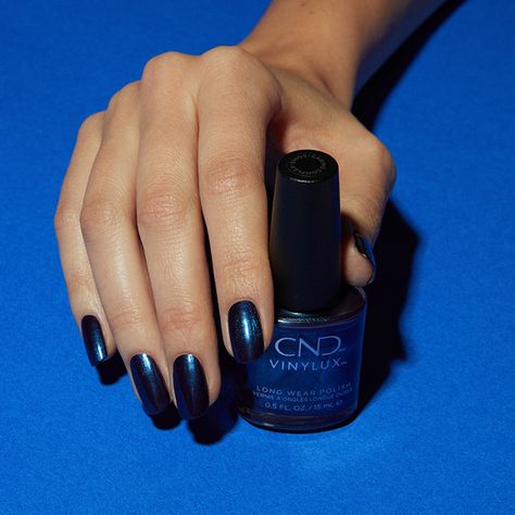 Would you wear Eternal Midnight as a summer manicure? 🧐 Navy Nails Design, Metallic Blue Nails, Navy Blue Nail Polish, Navy Nail Polish, Navy Nails, Navy Blue Nails, Metallic Nail Polish, Summer Manicure, Green Nail Polish