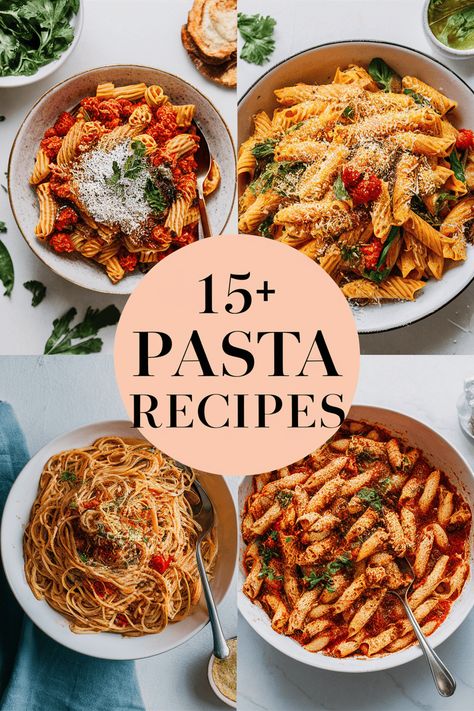 15+ Homemade Pasta Recipes That Will Make Your Dinner Extra Special

Make dinner unforgettable with these homemade pasta recipes! From rich sauces to fresh ingredients each dish is a delight. Try creamy Alfredo or zesty pesto for a fun twist. Perfect for family nights or special occasions. Bring the taste of Italy to your kitchen with love and creativity! Pasta lovers unite! https://foodeau.com/pasta-recipes Family Style Pasta Dishes, Easy Italian Pasta Recipes, Pasta Sauces Recipes, Quick Easy Pasta Recipes, Pasta Dishes Easy, Fancy Pasta, Light Pasta Recipes, Best Pasta Recipe, Easy Pasta Recipes Quick