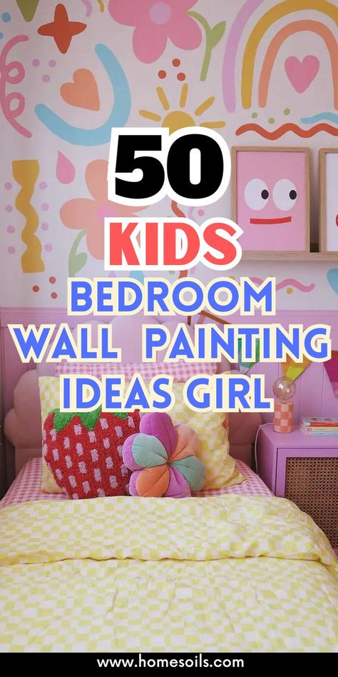 Explore 50 enchanting kids' bedroom wall painting ideas for girls, featuring whimsical themes and vibrant colors. From magical fairy tales to colorful floral designs, these ideas will inspire a dreamy and personalized space. Perfect for creating a charming and imaginative room. Toddler Room Paint Ideas, Girl Room Paint Ideas, Accent Wall Kids Room, Kids Bedroom Paint Ideas, Girls Room Paint Ideas, Kids Bedroom Wall Painting Ideas, Girls Bedroom Paint Ideas, Fairy Bedroom Ideas For Kids, Bedroom Wall Painting Ideas