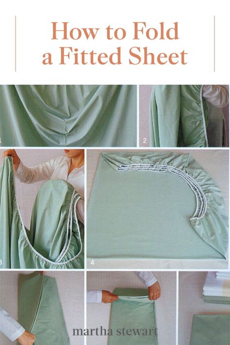 Folding Fitted Sheets, Folding Origami, Spring Cleaning Hacks, Organizing Hacks, Bathroom Cleaning Hacks, How To Fold, Folding Clothes, Clever Ideas, Linen Closet