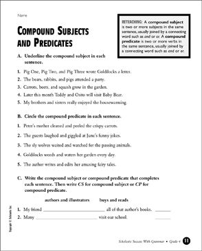 Reinforce grammar skills and get ready for the standardized tests. Includes two practice pages plus an assessment sheet that gives your students realistic practice in test taking—and helps you see their progress. Main And Helping Verbs Worksheets, Compound Subjects And Predicates, Helping Verbs Worksheet, Compound Subject, Linking Verbs, Singular And Plural Nouns, Main Verbs, Helping Verbs, Blends Worksheets