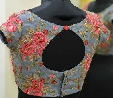 Floral Blouse Designs, New Blouse Designs Fashion, Boat Neck Design, Indian Blouse Designs, Cotton Saree Blouse Designs, Boat Neck Blouse Design, Cotton Blouse Design, Cotton Saree Blouse, Sari Design