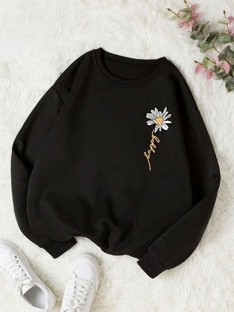 Stylish Hoodies, Sweet Shirt, Women Sweatshirts, Sports Sweatshirts, Cute Sweatshirts, Really Cute Outfits, Print Sweatshirt, Casual Pullover, Outfits Casuales