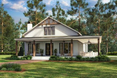 Barn Plan, Barndominium Floor Plans, Farmhouse Style House Plans, Casas Coloniales, Barn Style House, Modern Farmhouse Plans, Cottage House Plans, Barn House Plans, Farmhouse Style House