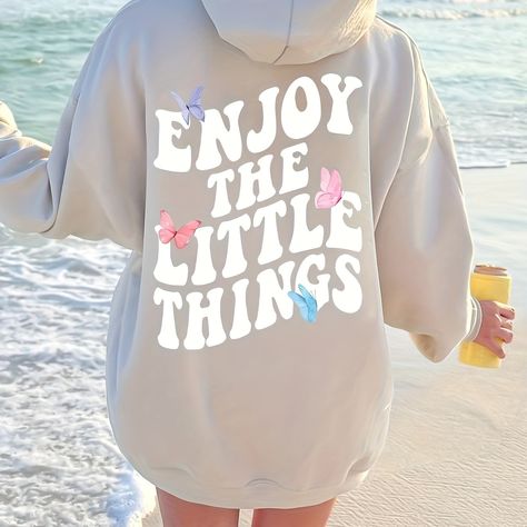 Faster shipping. Better service Aesthetic Hoodie, Health And Happiness, Enjoy The Little Things, Preppy Aesthetic, Oversized Hoodie, Positive Messages, The Little Things, Carolina Blue, Kids Sweatshirt