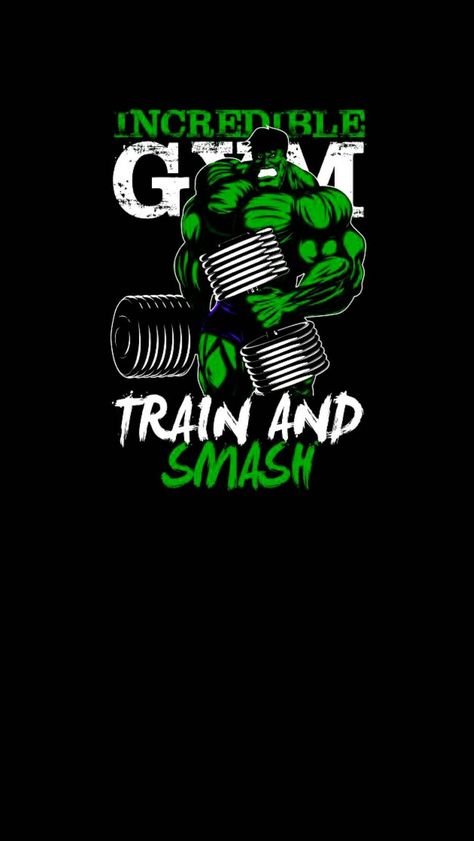 Hulk Gym Wallpaper, We Go Gym, Gym Wallpapers, Bodybuilding Quote, Logo Academia, Gym Anime, Go Gym, Bodybuilding Logo, Gym Motivation Wallpaper