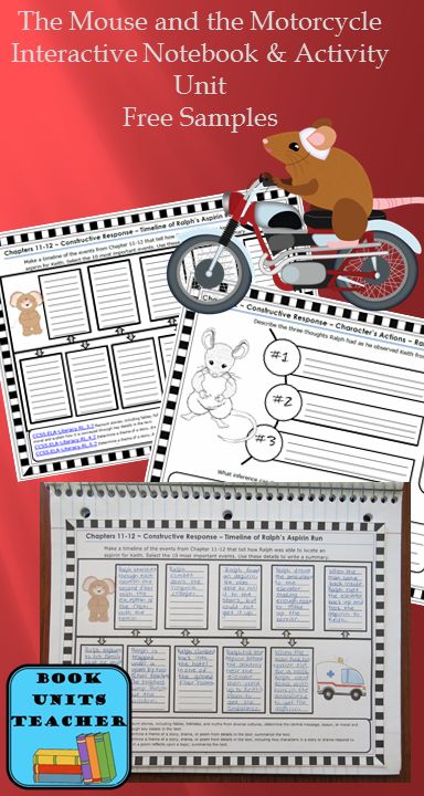 Click on the link below to get free samples for The Mouse and the Motorcycle. The Mouse And The Motorcycle, Mouse And The Motorcycle, 3rd Grade Books, March Book, Literature Activities, Interactive Notebook Activities, Middle School Lessons, Magic School Bus, Language Arts Lessons