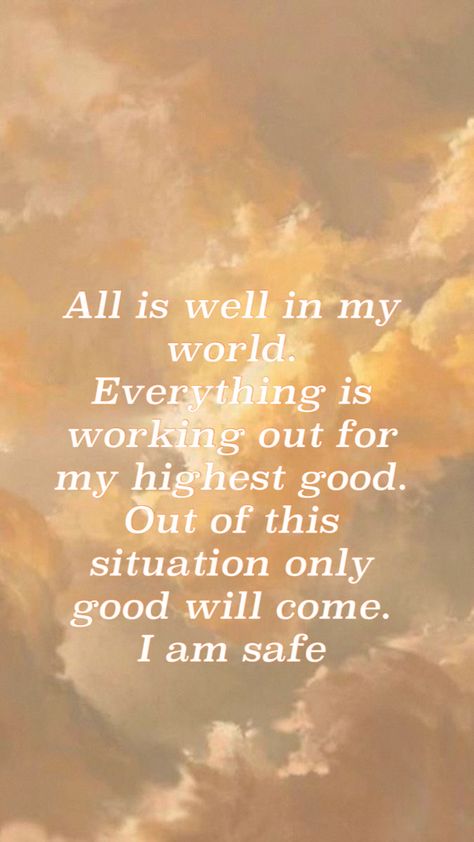 All is well affirmation - Louise Hay Louise Hayes Affirmations, Louise Hay All Is Well, Louise Hay Affirmations Career, Louise Hay Affirmations Self Love, Louise Hay Affirmations Healing, Loa Techniques, All Is Well Quotes, Louis Hay Affirmations, Louse Hay