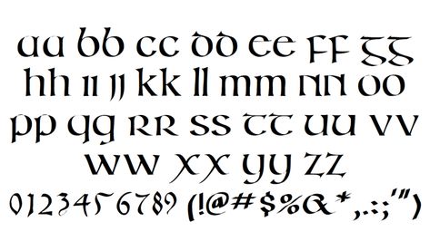 Irish Unci Alphabet Font | Manfred Klein | FontSpace Irish Alphabet, Irish Font, Fonts Tattoo, Ancient Irish, Alphabet Font, Quotation Marks, Phone Plans, Fonts Alphabet, Tattoo Fonts