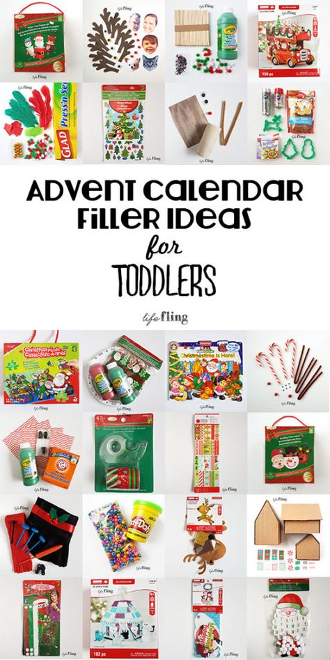 Advent Calendar Filler Ideas for Toddlers - Life Fling Advent Calendar Filler Ideas, Diy Advent Calendar Fillers, Advent Calendar For Toddlers, Advent Calendar Filler, Christmas Hymns, Christmas Plays, Nativity Play, Advent Calendar Diy, Advent Calendar Fillers