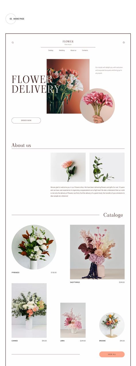 Logos, Floral Design Portfolio, Floral Website Design Inspiration, Flower Layout Design, Flowers Website Design, Flower Shop Website Design, Floral Website Design, Flower Website Design, Behance Flower