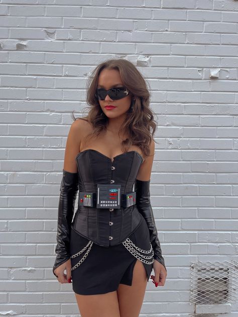 Cool Womens Halloween Costume, Darth Vader And Stormtrooper Costume, Bane Costume Female, Diy Captain America Costume For Women, Diy R2d2 Costume Women, Space Costumes Women, Halloween Costume Hot Woman, Hot And Funny Halloween Costume, Witch Corset Costume