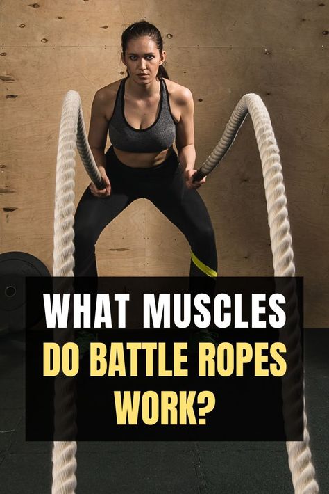 Battle ropes have quickly risen to the top of fitness enthusiasts’ list of training equipment. They provide many benefits and help you improve in the short term. These ropes can work as full-body workouts. But what muscles do battle ropes work exactly? Read more! Heavy Rope Workout, Exercise Rope Workouts, Rope Workouts For Women, Rope Exercise Training At Home, Diy Battle Ropes, Battle Ropes At Home, Weighted Rope Exercises, Rope Workouts Gym, Battle Rope Workout Beginner