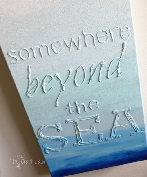 Wall Decor Archives - Page 3 of 3 - The Crazy Craft Lady Hot Glue Art, Canvas Tutorial, Diy Dorm Decor, Sea Quotes, Diy Glue, Glue Art, Dorm Diy, Bedroom Reveal, Amazing Crafts