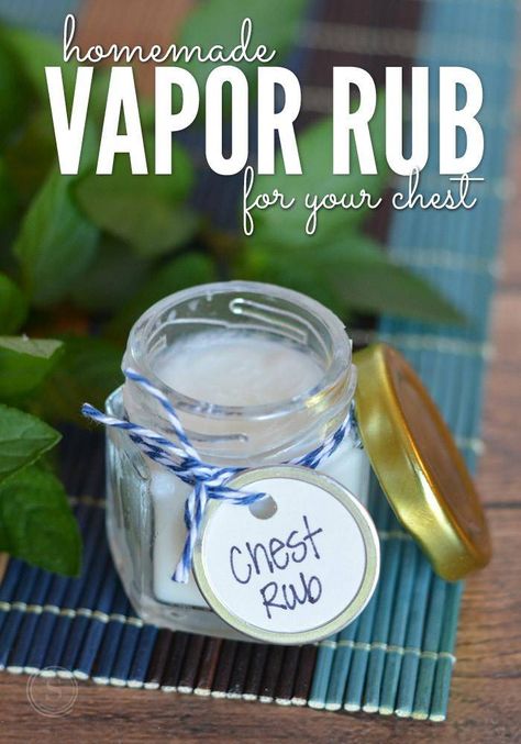 Made with three simple ingredients, this homemade vapor rub for your chest is amazing. Vic Vaporub, Diy Vapor Rub, Homemade Vapor Rub, Vicks Vapor Rub, Vicks Vapor, Chest Rub, Essential Oils For Colds, Are Essential Oils Safe, Vapor Rub