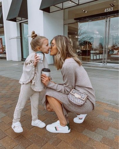 #mommykisses #mommyandme #coffeedate #knitskirt #comfyandcute #ootd #momstyle Mom Daughter Outfits, Mommy Daughter Outfits, Mother Daughter Fashion, Mommy Daughter, Future Mom, Mommy And Me Outfits, Cute Family, Mom Daughter