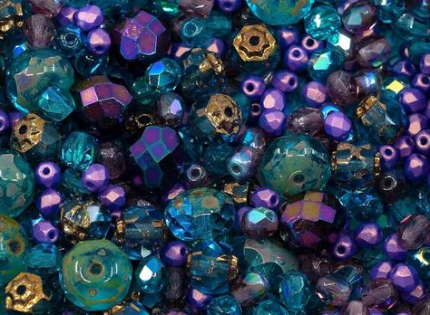 Bohemia Glass, Diy Beading, Bohemia Crystal, True Art, Color Mix, Beading Projects, Bead Jewelry, Diy Supplies, Czech Glass Beads