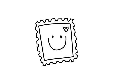 1 postage stamp (stamp designs vary) Stamp Doodle Postage, Stamp Drawing Ideas, Postage Stamp Drawing, Stamps Drawing, Stamp Doodle, Postcard Tattoo, Stamp Outline, Stamp Drawing, Cute Stamps