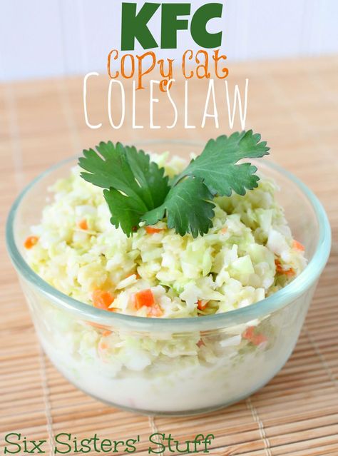 decide. Don’t have buttermilk? Plain yogurt works great as a substitute! Adding just a little bit of horseradish can Copycat Coleslaw Recipe, Copycat Coleslaw, Kfc Coleslaw Recipe, Monte Cristo Sandwich, Six Sisters, Cole Slaw, Copycat Restaurant Recipes, Coleslaw Recipe, Food Dinner