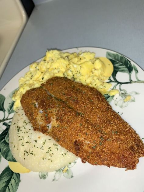 Fried Swai Fish, Fried Swai, Fish And Grits, Swai Fish, Creamy Grits, Grits Recipe, Southern Recipes Soul Food, Greek Seasoning, Fried Fish Recipes