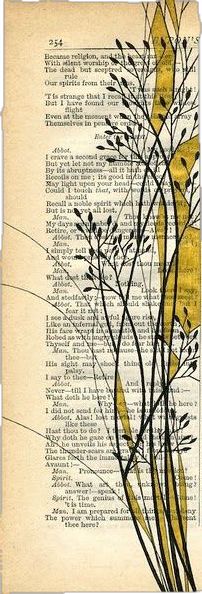 Leaf Print Art, Vintage Book Art, Sheet Music Art, Book Page Art, Paper Collage Art, Upcycled Art, Music Artwork, Collage Art Mixed Media, Old Book Pages