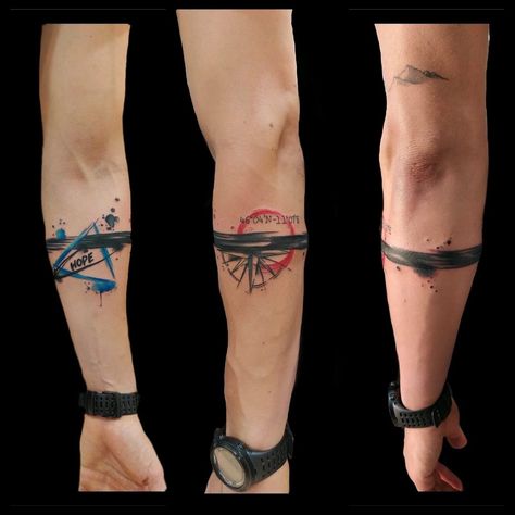 Band Leg Tattoo, Tatoos Men Hand Band, Arm Band Tattoo Meaning, Band Tattoo Meaning, Arm Band Tattoos For Men, Tattoo Armband, Bracelet Tattoo For Man, Half Sleeve Tattoo Stencils, Band Tattoos For Men